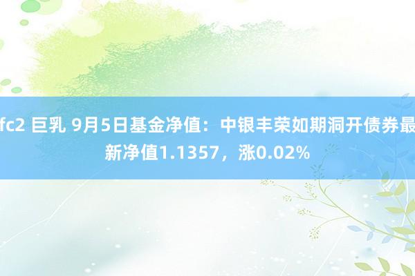 fc2 巨乳 9月5日基金净值：中银丰荣如期洞开债券最新净值1.1357，涨0.02%