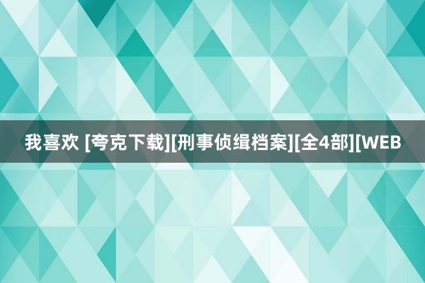 我喜欢 [夸克下载][刑事侦缉档案][全4部][WEB